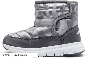 スノーブーツ キッズ ウインターブーツ ベビー 女の子 男の子 スノーシューズ 子供 雪遊び アウトドア 冬用 靴 雪用 裏ボア 防水 防寒 滑り止め 軽量 (01グレー, 18.0 cm 2.5E)