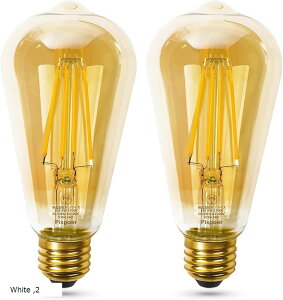 |tBg LEDd| GW\d6W E26 60W`|dF|520LM GW\v ST64 Lz|ߐF|VfAp gd|Ή| 2 (White, 2)
