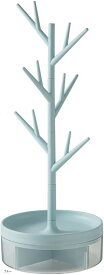 ネックレススタンド アクセサリー アクセサリー収納 (ブルー, 14x14x28.5)