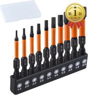 【楽天ランキング1位入賞】六角レンチ ビット 10個 メートル 1.5-8mm 六角レンチドリルビットセット 精密…