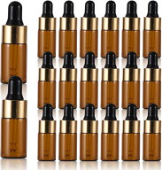 遮光瓶 スポイト ガラス 小瓶 小分け アロマオイル 精油 保存容器 おしゃれ 20本セット (3ml)