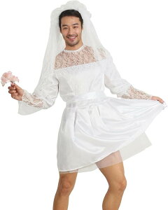 �E�F�f�B���O�h���X �R�X�v�� �j���p �ԉ� �R�X�`���[�� �����Y ���� �ߑ� �n���E�B�� ���� �x�[�� ���F�[�� �������� �ʔ��� �W���[�N ������ �]�� ���� (�z���C�g, Free Size)