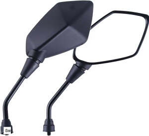 �o�C�N �~���[ 8mm �u���b�N ���l�W �� �ėp �T�C�h�~���[ �X�N�[�^�[ �����p �C�� (�u���b�N, 8mm)