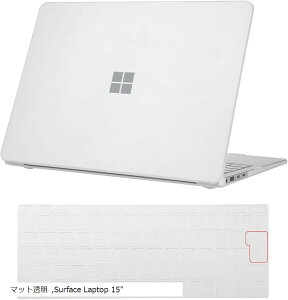 Surface Laptop 15�C���` ��7����A���f���F2037�Ή� �n�[�h �P�[�X �ی�J�o�[ �y�� �ϋv ���h�~ - �}�b�g���� + ���{��z��L�[�{�[�h�J�o�[�t�� (�}�b�g����, Surface Laptop 15)