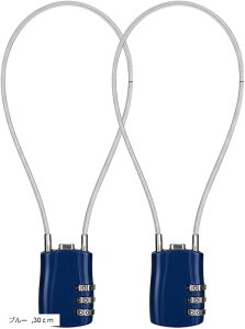 ���C���[���b�N �Ïؔԍ� 3�� ���s�v �X�[�c�P�[�X ����h�~ ���]�� �o�C�N ���s �o�� �h�� �_�C������ �싞�� �y�� �R���p�N�g 2�Z�b�g (�u���[, 30cm)