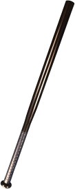 トレーニングバット スリム 野球 護身用 炭素合金鋼 (ブラック, 52cm)