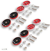楽天市場】19mmオールアルミベアリングローラー （レッド）の通販