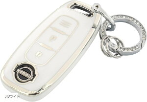 �L�[�P�[�X ���Y �L�[�J�o�[ �Z���i c28 �G�N�X�g���C�� t33 �T�N�� b6 �j�b�T�� NISSAN �Ή� 2�{�^�� �C���e���W�F���g�L�[ �X�}�[�g�L�[ (�z���C�g)