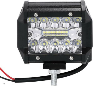 LED ���[�N���C�g �A���~ ��Ɠ� 60W 12�`24V�Ή� 1�� �����P�x �W�������� IP68 �h���h�o �p�x������ �ԍڗp �g���b�N �ב� �H������ �_�Ƌ@�B �ЊQ�p ���F�� ������ (����)