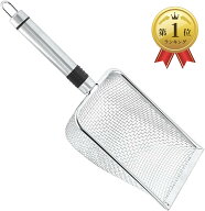 【楽天ランキング1位入賞】猫砂スコップ ステンレス 細かい砂用 大粒 トイレ シャベル メッシュ 掃除 鉱…