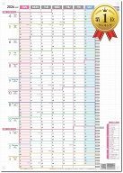 【楽天ランキング1位入賞】1年連結カレンダー ポスター 1枚 2026年 4月始まり 日曜始まり 大きい 壁掛け …