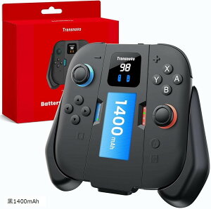 switch 2 �W���C�R���p �[�d�O���b�v 1400mAh�o�b�e���[���� �X�C�b�` ���� �R���g���[���[ Joy-Con �Ή� �[�d�� �R���g���[���[�z���_�[ ���C�z�����E�w�ʃ��b�N�\���E�����ȒP�E���芴 �c�ʕ\��