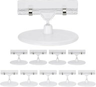 ポップスタンド クリップホルダー 卓上固定スタンド pop立て 360度回転ディスプレイ 値札表示 ラベル展示…