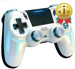 ps4�R���g���[���[ pc �v�V���f�� �Q�[���p�b�h 6���W���C���Z���T�[ ��d�U�� �������{�^�� Bluetoooth ����/�L������ڑ� �x���Ȃ� (�p�[���z���C�g)