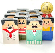 Fltland 消しゴム おじさん ハゲ おもしろ 文房具 小学生 可愛い プレゼント (12個, 8個セット-消しゴム)