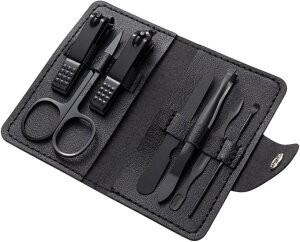 7�_�Z�b�g�}�j�L���A�E�y�f�B�L���A�P�A�L�b�g �ܐ؂�E�܂₷��E�n�T�~�E������ �l�C���P�A �u���b�N PU���U�[�P�[�X�t�� 64g�y�� �g�ѕ֗� (�u���b�N)