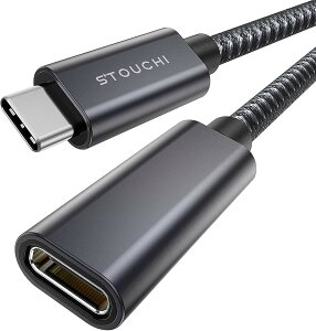 USB Type-C �����P�[�u�� 1.8MPD100W/5A�}���[�d�E10Gbps�����]���E4K@60Hz�f���o��USB 3.2 Gen2 Thunderbolt 3�Ή� �o����Type-C (�O���[, 1.8M)