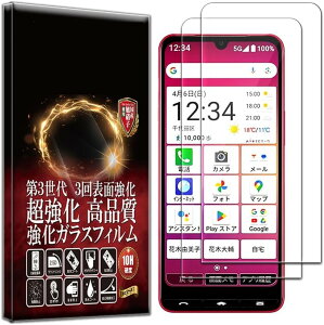 RISE �K���X�t�B���� �ی�t�B���� 2���� �t���ی� ���� ���{��AGC�K���X�f�ލd�x10H0.26mm 2.5D���E���h�G�b�W �����z�� �C�A�[�� ��U�h�~ �w��y�� �������� (�N���A, BASIO active3 KYG04)