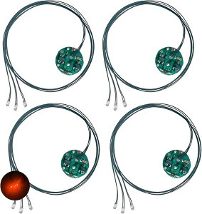 �ɏ�LED ���[�h�� 3�{ ���C�X�C�b�` �d�� 4�Z�b�g �_�� �_�� �{�^���d�r CR927�Ή� �͌^ �v�����f�� �W�I���} ���C�g �t�B�M���A (�I�����W 3)