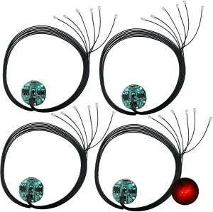 LED �ɏ� ���C�X�C�b�` ���[�h�� 6�{ �d�� 4�Z�b�g �_�� �_�� �{�^���d�r CR927�Ή� �͌^ �v�����f�� �t�B�M���A �W�I���} ���C�g (���b�h 6)