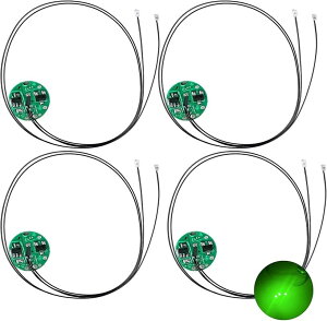 �ɏ�LED ���[�h�� 3�{ ���C�X�C�b�` �d�� 4�Z�b�g �_�� �_�� �{�^���d�r CR927�Ή� �͌^ �v�����f�� �W�I���} ���C�g �t�B�M���A (�O���[�� 3)