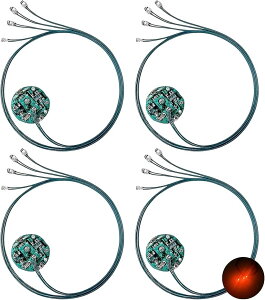 LED �����^ �d�� ���[�h�� 4�{ ���C�X�C�b�` 4�Z�b�g �_�� �_�� �{�^���d�r CR927�Ή� �͌^ �v�����f�� �W�I���} ���C�g ���C�����X (�I�����W 4)