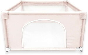 �x�r�[�T�[�N�� Hugmuu �����` 120cm Pale pink ���b�V�� �n�C�^�C�v ���t�� �v���C���[�h �傫�� ������ �x�r�[�Q�[�g �t�F���X ����\ �􂦂� �Ԃ���� �q�� (Pink, 120x120 Pale pink)