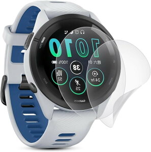 �t���ی�ɍœKFOR �A���`�O���A �t�B����2���Z�b�g GARMIN �K�[�~��Forerunner 265 ��p �t���ی�t�B���� �ی���� �\��t���ȒP TPU�f�ގg�p�A�C�A�E�w��h�~ Music �Ή� (1, MJO-JAC-C942)