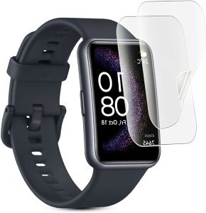 �t���ی�ɍœK�A���`�O���A �t�B����2���Z�b�g HUAWEI WATCH FIT Special Edition ��p �t���ی�t�B���� �ی���� TPU�f�ގg�p�A�C�A�E�w��h�~ �Ή� �\��t���ȒP (MJO-JAC-C034)