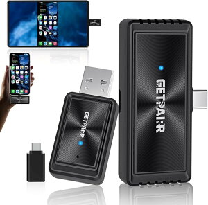 Mirror Cast ���C�����X�~���[�����O�E�L��CarPlay�����C�����X�� �X�}�z����Đ������̂܂܃i�r�̉�ʂɖ����~���[�����O�A�_�v�^�[ ���M���E��M�������A�_�v �R���p�N�g�T�C�Y iPhone15�ȏ��