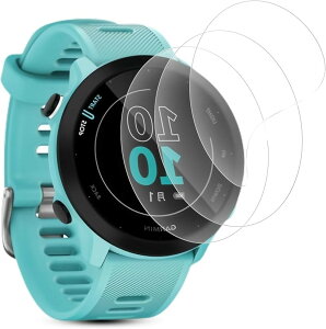 3���Z�b�g Garmin ForeAthlete 55 ��p �t���ی�t�B���� �ی���� TPU�f�� �����ɂ��� �ϏՌ��� �\��t���ȒP �w��h�~ �K�[�~�� 24���Ԏ����C���Z�p�K�[�~�� (MJO-JAC-C021)