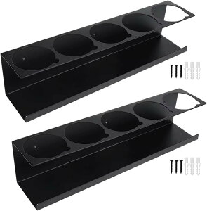 �X�v���[�ʃz���_�[ �Ǌ|�� 5�{���[ �X�`�[���� ���[���b�N �K���[�W DIY �Ԍ� ���� (�u���b�N 2�Z�b�g, W42xD9xH10cm)