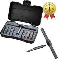 【楽天ランキング1位入賞】24in1 ラチェットドライバーセット ビットラチェットセット T型ハンドル 差し…