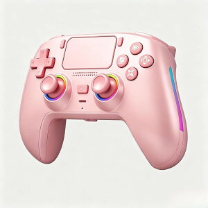 �v���X�e5 �R���g���[���[ pc �Q�[���p�b�h Bluetooth 5.3 ����/�L���ڑ� 6���W���C���Z���T�[���� 1000mAh�o�b�e���[ �}�N���@�\ �z�[�����ʃX�e�B�b�N 9�FRGB���C�g �~���[�g�{�^�� ���x�� 3.5 (�W