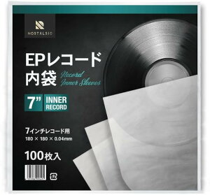 ���R�[�h���� EP 7�C���`�p 100������ �Ód�C�h�~���H�ς� �ی�� �C���i�[�X���[�u