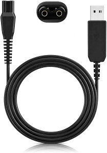 �݊��i�t�B���b�v�X�Ή� �V�F�[�o�[�p USB�[�d�P�[�u�� �����^�тɕ֗� Philips�E��� �[�d�� �[�d�R�[�h 15V�o�� 1m (�u���b�N)