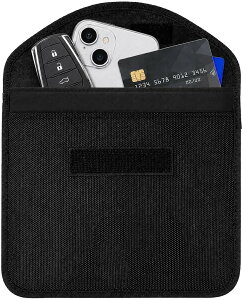�d�g�Ւf�P�[�X �d���g�J�b�g �����[�A�^�b�N�h�~ RFID �X�L�~���O�h�~ �p�X�|�[�g���[ �|�[�` iPad mini�Ή� �傫���T�C�Y (�u���b�N, ��23.5 x 18.5 x 0.5cm)