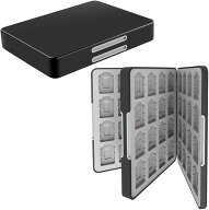 switch用 カードケース 32枚 64枚 Micro SD 収納 ハードシェル (ブラック64枚)