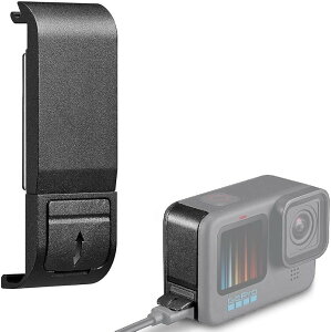 �݊� �o�b�e���[�J�o�[ GoPro�p �J���� �[�d���Ȃ��� �W �A�N�Z�T���[ (�u���b�N, For GoPro 13/12/11/10/9)