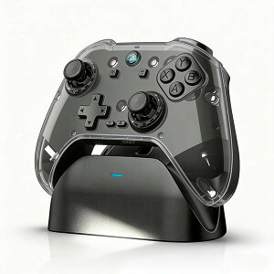 �R���g���[���[ ps4 switch TURBO�A�� �w�ʃ{�^�� �}�N���@�\ 2.4G���V�o�[�t�� RGB���C�g Bluetooth?5.3 ����/�L���ڑ� 6���W���C���Z���T�[ (�u���b�N)