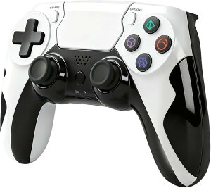 PS4 �R���g���[���[ PC �Q�[���p�b�h e�X�|�[�c��p ���C�����X �Q�[���R���g���[���[ 1000Hz �|�[�����O���[�g ����/�L���ڑ� ����x�� �f���A���U�� 6���W���C�� �^�b�`�p�b�h���� (�z���C�g)