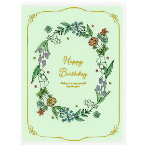 o[Xf[J[h [V[YoXPbg XYEO[ ܂ LBBC-02  g[VOy[p[ H O[eBOJ[h Birthday Card aj