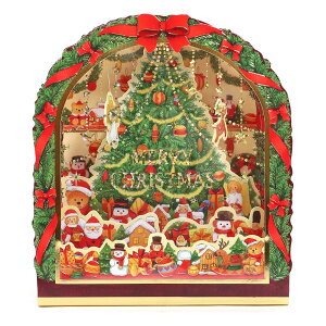 NX}XJ[h m TI S7038 A[`g̒ɂႬ ̃J[h Christmas card O[eBOJ[h