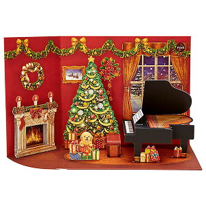 NX}XJ[h m TI S7302 ̃CgtfB[J[h ԂƃsAm ̃J[h dr Christmas card O[eBOJ[h