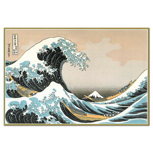 クリスマスカード 和風 海外向け 神奈川沖浪裏 C07-0002 横型 チキュウ CHIKYU 中紙・封筒別注印刷可能 Christmas card グリーティングカード