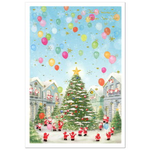 NX}XJ[h m ~jT^J[h S-418 X̍L̑傫ȃNX}Xc[ O[eBOCt Christmas card O[eBOJ[h ËÒcxJ[h