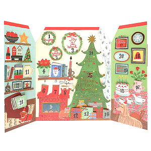 クリスマスアドベント SD-20 そで山かほ子 封筒なし グリーティングライフ Christmas card グリーティングカード