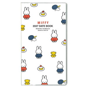 2027�N �_�C�A���[ �蒠 �X�N�G�A �~�b�t�B�[ �X���� �z���C�g 06BD-2W Dick Bruna �}���X���[ ���j�n�܂� 10���n�܂� ����PVC�J�o�[