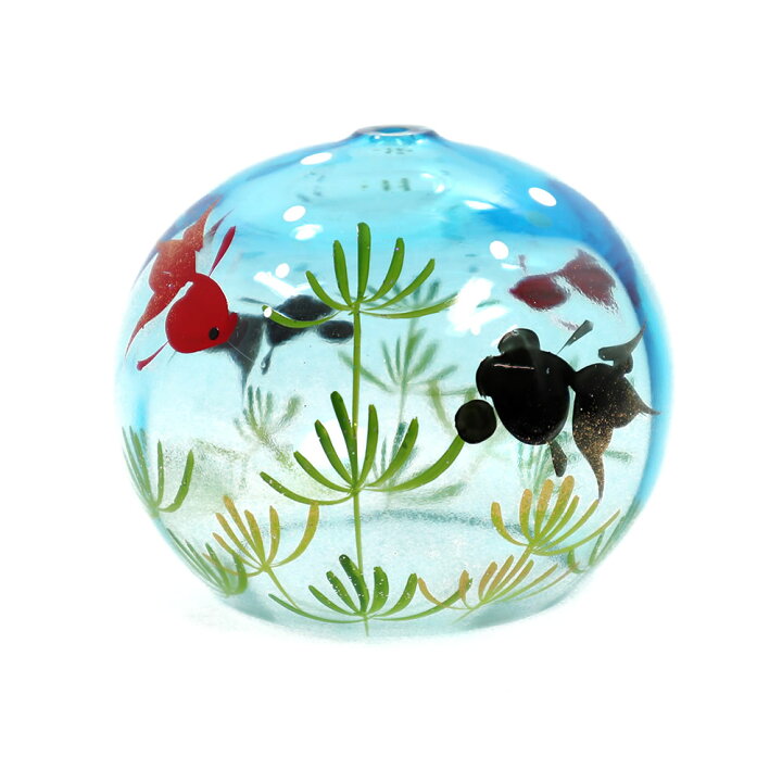 金魚柄 ガラス風鈴 新品同様 金魚柄 ガラス風鈴 新品同様