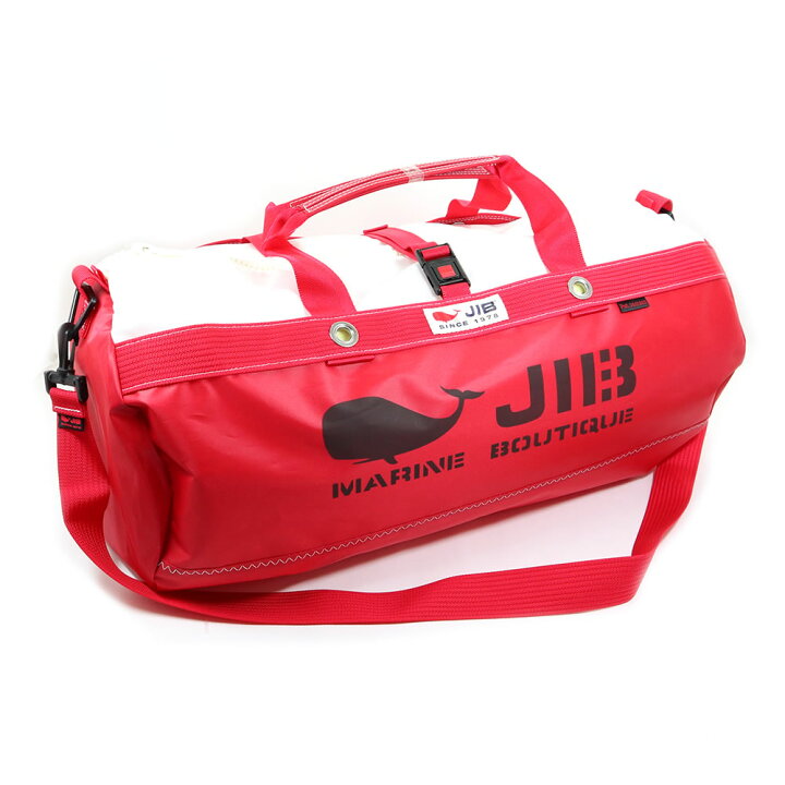 楽天市場】JIB ボーダーダッフルバッグ Mサイズ DMB レッド ショルダー 